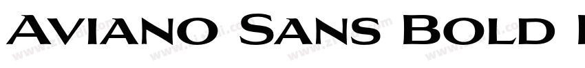 Aviano Sans Bold Bol字体转换